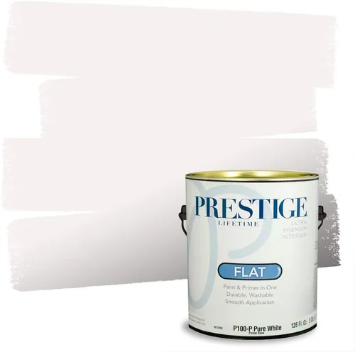 Miniatura 85 de Prestige Paints - Pintura exterior e imprimación en uno, 1 galón, plano, E500-P-A011GP