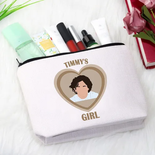 Miniatura 4 de GJTIM Bolsa de maquillaje con cremallera para fanáticos de actores y amantes del actor, bolsa de maquillaje para fanáticos fandom, Maquillaje T