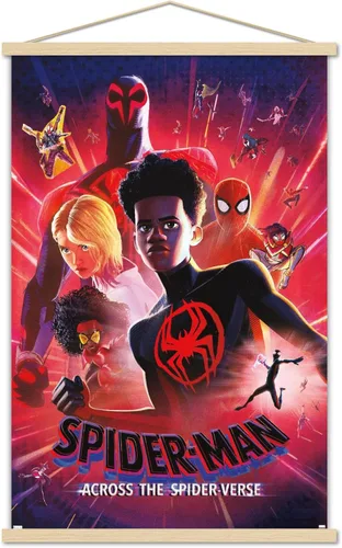 Trends International Marvel Spider-Man: Across The Spider-Verse - Póster estático de pared de una hoja, 22.375 x 34 pulgadas, paquete de impresión