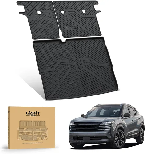 Miniatura 24 de LASFIT Alfombrillas de carga para Kia K4 2025, TPE para todo tipo de clima, ajuste personalizado, tapetes de maletero de automóvil, forros de carga