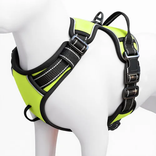 Miniatura 84 de Arnés para perro sin tirones, chaleco reflectante ajustable y acolchado para mascotas con asa de fácil control, fácil de llevar con nudo elegante