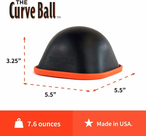 Miniatura 3 de Tiger Tail Bola curva: liberación muscular estacionaria de alta densidad para espalda, piernas, glúteos, caderas, psoas, hombros, tejido profundo