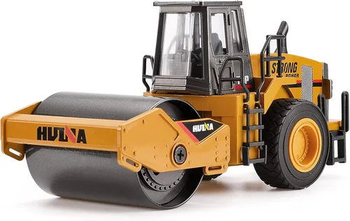 Miniatura 8 de Juguete de excavadora de metal a escala 1/40, equipo de construcción fundido a presión, camiones excavadores, juguetes para niños