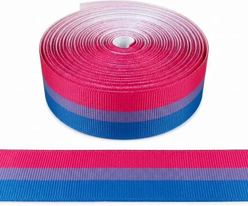 Miniatura 8 de LGBTQ Rayas LGBTQ Impreso 7/8 Pulgadas Cinta Grosgrain Blanca Gay Pride Cheer 10 Yardas