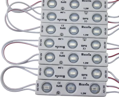 Miniatura 3 de 200pcs 3 LED Sign Storefront Lights Module Red Super Bright 5630 5730 SMD Impermeable para Letreros de Carta Publicidad Señales con Cinta Adhesiva