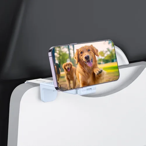Miniatura 9 de PROfezzion Paquete de 2 soportes magnéticos para teléfono de avión para iPhone 17 16 15 14 13 12 y todos los teléfonos, rotación de 360°