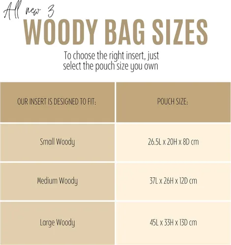 Miniatura 2 de Premium Organizer compatible with Chloe Woody Tote Insert, Handmade Double Layered Felt Shaper for Medium Woody Tote Bag Organizer Insert, 2mm Thick