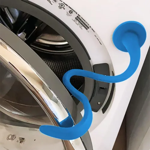 Miniatura 10 de Soporte y tope para puerta de lavadora de carga frontal, soporte de puerta de lavadora removible con base magnética de 43mm, tope flexible