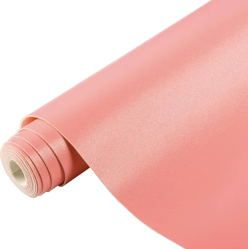 Miniatura 21 de Ramya Hojas de cuero sintético de color sólido liso 1 rollo 12"X53" (30 cm X 135 cm), la piel sintética es ideal para proyectos de manualidades DIY