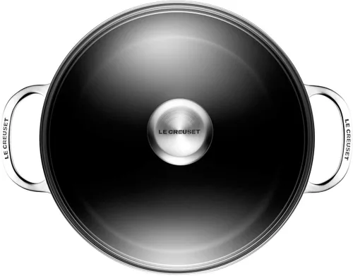 Miniatura 2 de Le Creuset Olla antiadherente endurecida PRO con tapa de vidrio, 6.3 cuartos de galón.