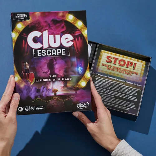 Miniatura 11 de Clue Escape: The Illusionist's Club Juego de mesa Juego familiar de Escape Room Misterio de resolución de 1 vez A partir de 10 años 1-6
