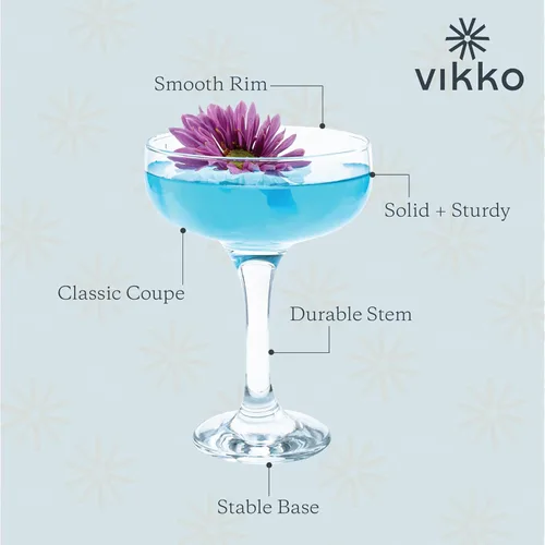 Vikko Juego de 12 vasos de Martini a granel de 8.5 onzas, vasos de cupé con tallo, vasos cosmopolitas para Martini, Vodka y cócteles