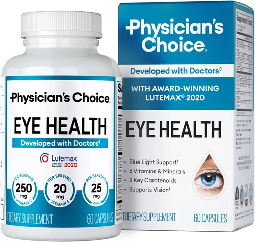 Physician's Choice Salud ocular - Luteína, zeaxantina y extracto de arándano - Apoya la fatiga ocular, los ojos secos y la salud de la visión - 2