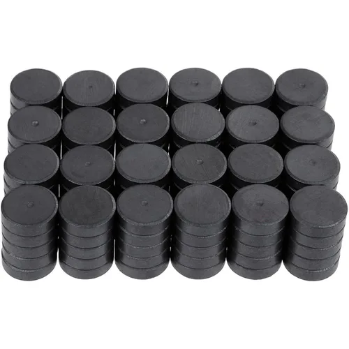 Anpro 120 imanes industriales de cerámica para manualidades, disco magnético redondo de 11/16 pulgadas (0.709 in) para botón de refrigerador,