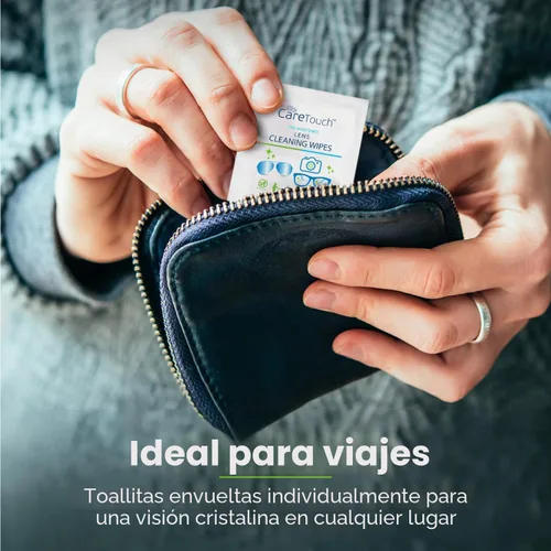 Miniatura 7 de Care Touch Toallitas para Lentes de Anteojos - 100 Unidades de Toallitas Prehumedecidas Envueltas Individualmente, 5 x 6 Pulgadas - Limpiador