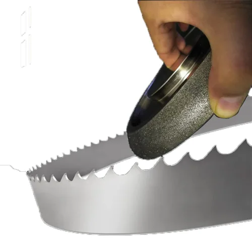 Miniatura 7 de Rueda abrasiva de sierra de cinta CBN de 5 pulgadas-10/30 para 7/8 "dientes espaciado hoja de sierra de cinta plateada