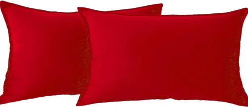 Miniatura 32 de JIAHANNHA Fundas de Almohadas Decorativas de Terciopelo Morado Paquete de 2 Primavera Decorativas Suaves para Sofá Cama Sala de Estar Oficina 18×18
