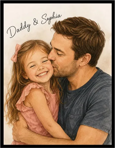 Miniatura 12 de NAZENTI Retrato personalizado de pareja en acuarela a partir de foto, pintura personalizada de foto para arte de pared, retrato personalizado
