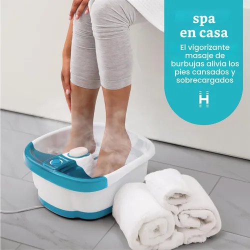 Miniatura 2 de Homedics Bubble Mate - Spa de pies, baño de pies controlado por tacto con burbujas vigorizantes y a prueba de salpicaduras, nodos de masaje elevados