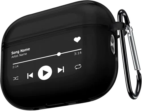 Miniatura 45 de Funda transparente para AirPods de 2ª generación de 1ª generación, diseño de gatito kawaii para mujeres, hombres y niños, funda de carga de TPU