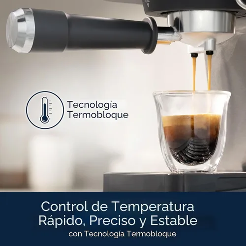 Miniatura 2 de De’Longhi Máquina de café espresso clásica con espumador de leche, bomba de 15 bares y control de temperatura - Kit de cafetera barista