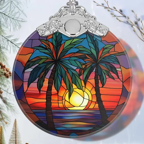 Miniatura 18 de Adorno de Nudo Celta de Vidrio Manchado - Adorno Navideño - Adornos Navideños para Árbol - Ideas de Regalo de Vacaciones - Intercambio de Regalos