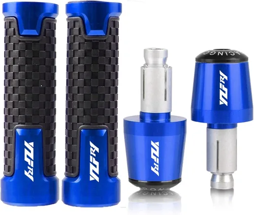 Empuñadura de mano para motocicleta de 7/8 pulgadas, 0.866 in, para Y&AMAHA YZFR1 R1M R1S YZF R1 1998-2021 2014 2013 2012 2011 (color : azul)