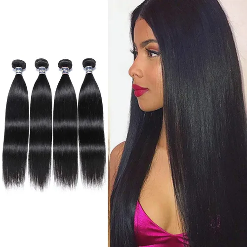 Miniatura 19 de Extensiones de cabello, liso, malasio, calidad 9A