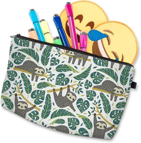 Miniatura 6 de Bolsa de maquillaje de viaje pequeña, bolsa de aseo adorable, espaciosa, resistente al agua, bolsa de cosméticos, organizador de accesorios, regalo