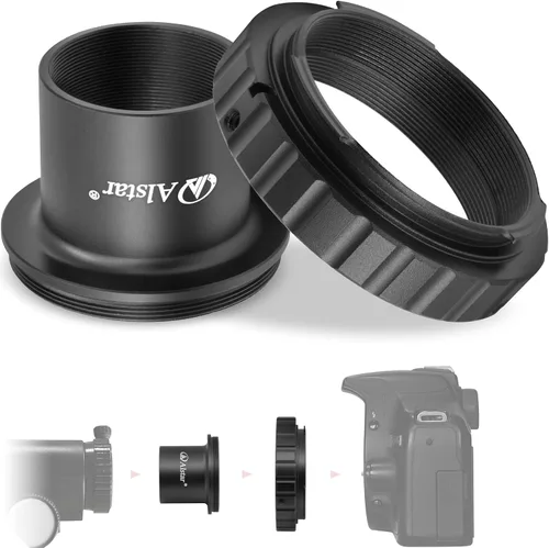 Miniatura 8 de Alstar - Adaptador de fotos para telescopio Minolta AF y Sony A Mount DSLR, adaptador de cámara para telescopio de montaje en T, incluye anillo T T2