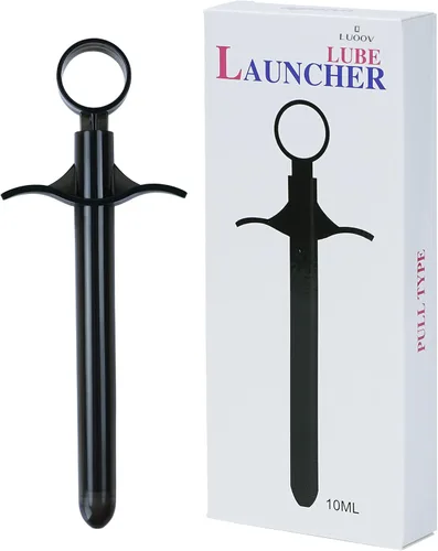 Miniatura 10 de Jeringas aplicadoras de lubricante reutilizables, lanzador de inyector de lubricante con escalas precisas, lubricante anal personal de 6.5 pulgadas