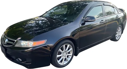 Miniatura 4 de IKON MOTORSPORTS Visera externa con cinta adhesiva, compatible con Acura TSX 2004-2008, visera de ventana de automóvil, parasol para ventana