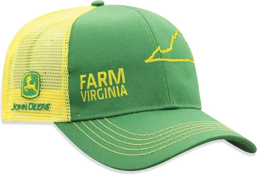 Miniatura 147 de John Deere Gorra de béisbol con logotipo y malla trasera con contraste, para hombre