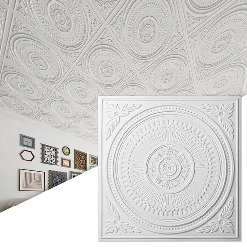 Miniatura 12 de Art3d Paquete de 12 azulejos de techo colgantes de 2 x 2 pies, paneles de techo de PVC decorativos de fácil instalación para interiores de cocina