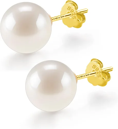 Miniatura 7 de SmileBelle Aretes tipo dormilona para mujer, de plata de ley de 18 quilates, con turquesa, como regalo de cumpleaños, aretes de cristal de perlas