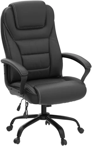 Miniatura 5 de Silla de oficina grande y alta para personas pesadas, 500 libras, silla de computadora de piel sintética, silla de escritorio de masaje, silla