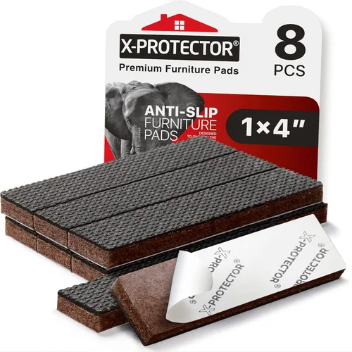 Miniatura 8 de Almohadillas Antideslizantes para Muebles 8 piezas 1 1/2" X-Protector - ¡Agarres Premium para Muebles! Patas de Goma Autoadhesivas para Muebles