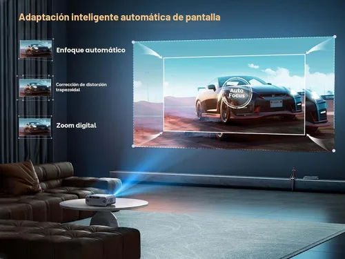 Miniatura 2 de Proyector con enfoque automático/soporte 4K con WiFi 6 y Bluetooth 5.2, YABER Pro V9 nativo 1080P para películas al aire libre, Keystone 6D