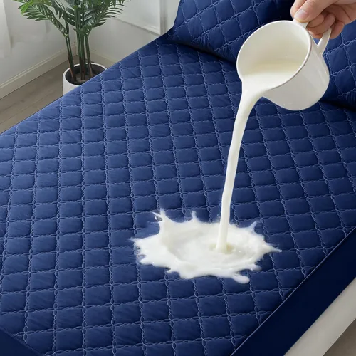 Miniatura 2 de Protector de colchón impermeable – Protector de colchón de tamaño individual silencioso y estilo sábana bajera Protección completa de cama
