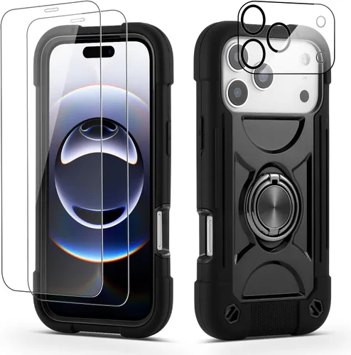 Miniatura 43 de Funda para iPhone Se3/iPhone Se2, iPhone 6/6S, iPhone 7/iPhone 8 de 4.7 pulgadas con soporte de anillo, con 2 protectores de pantalla resistentes