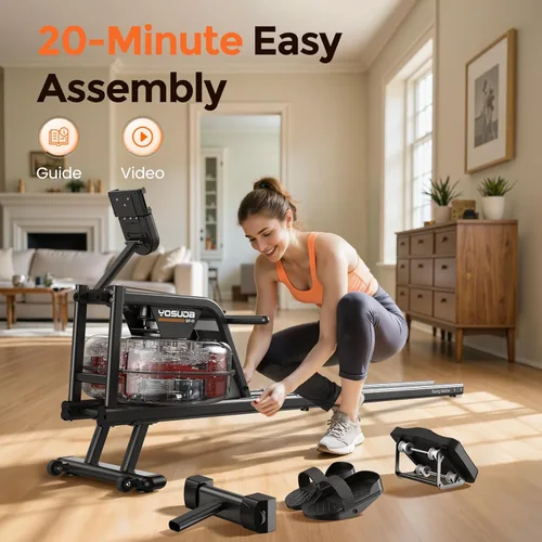 Miniatura 8 de YOSUDA Rowing Machine for Home, Magnetic Rower Machine for Beginners to Athletes, Use with Resistance Adjustment Function, Bluetooth, App Supported