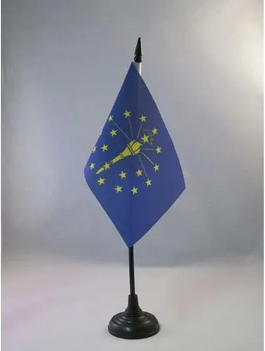 Miniatura 56 de Bandera de mesa de Colorado de 4 x 6 pulgadas, bandera de escritorio del estado de Colorado de EE. UU., 5.9 x 3.9 in, palo y base de plástico negro