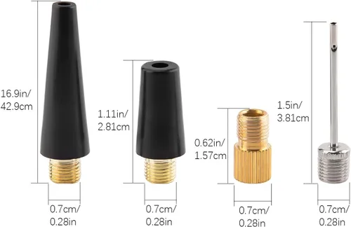 Miniatura 2 de SAVITA Ball Pump Inflation Needle Set Tire for Inflatables Air Nozzle Pump Adapter Adaptor for Inflator Toys, Sport Balls, Basketball, Balloons and