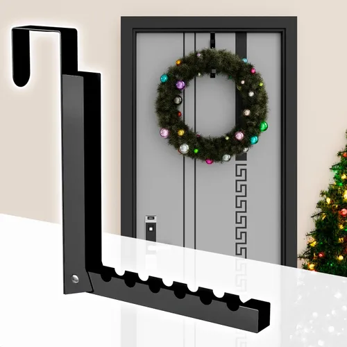 Miniatura 5 de ZMBESUP Perchero Plegable para Colgar Sobre la Puerta para Secar Ropa, Perchero Plegable para Colgar Abrigos para Cuarto de Lavandería