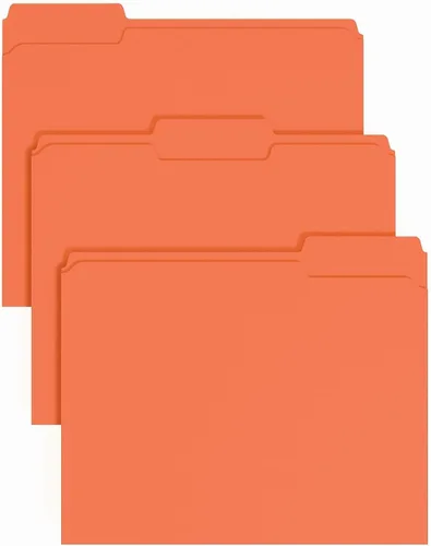 Miniatura 19 de Staples Carpetas de archivos, tamaño carta, pestañas superiores de corte 1/3, azul, papel duradero de 10.5 puntos, paquete de 100