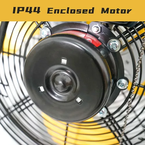 Miniatura 4 de HiCFM Ventilador de pared industrial de 2500 CFM de 12 pulgadas, ventilador de pared de alta velocidad de 3 velocidades con motor de carcasa IP44