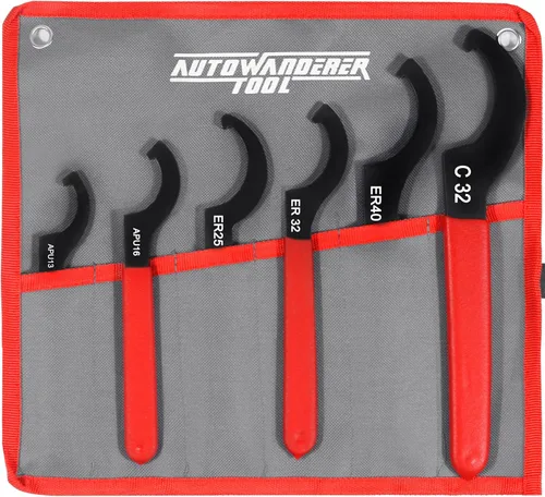 Miniatura 2 de Juego de llaves inglesas universales 6 unids acero ajustable llave de choque Coilover Spanner motocicleta bobina sobre herramienta de ajuste