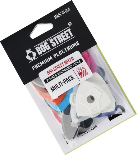 Miniatura 3 de Paquete variado de púas de guitarra ergonómicas Bog Street - Fabricadas en EE. UU