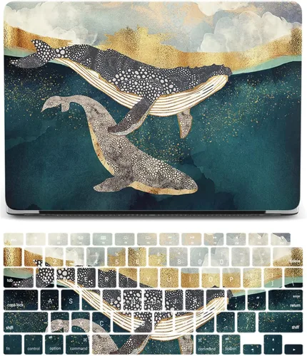 Miniatura 31 de Funda compatible con MacBook Air de 11 pulgadas, cubierta protectora de plástico y cubierta de teclado, grano de madera