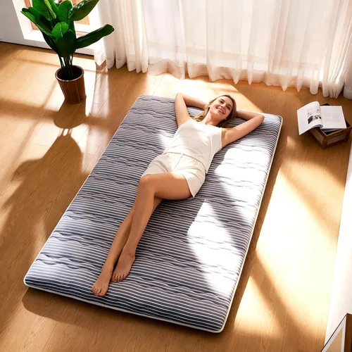 Miniatura 8 de jzbearapt Colchón Japonés de Piso Premium de Espuma Futón, 100% Espuma Cómoda de Alta Densidad, Almohadilla de Dormir de Tatami Grueso, Colchonetas